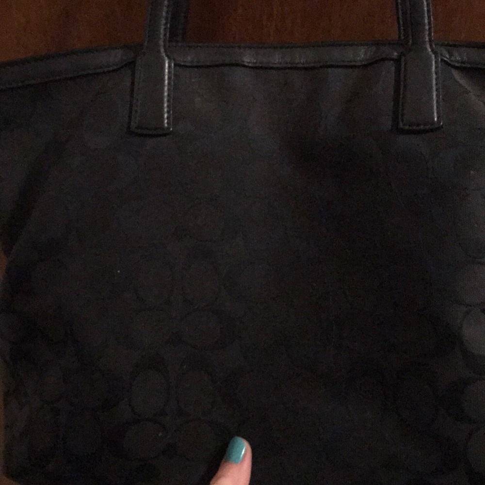 Coach black tote - Picture 2 of 4